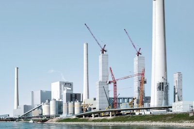 Industrial chimney construction